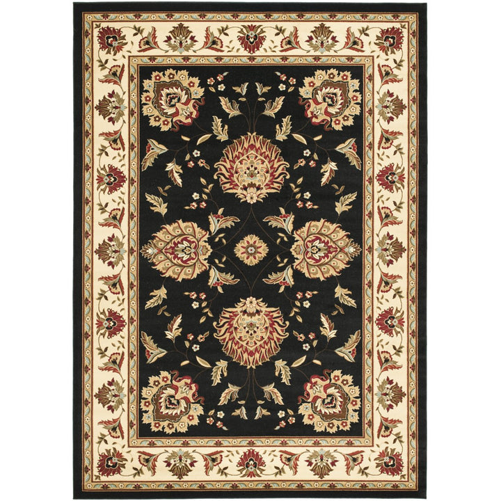 SAFAVIEH Lyndhurst LNH555-9012 Black / Ivory Rug Image 1