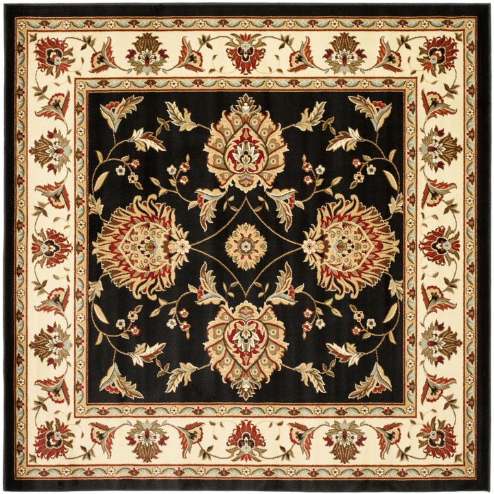 SAFAVIEH Lyndhurst LNH555-9012 Black / Ivory Rug Image 6