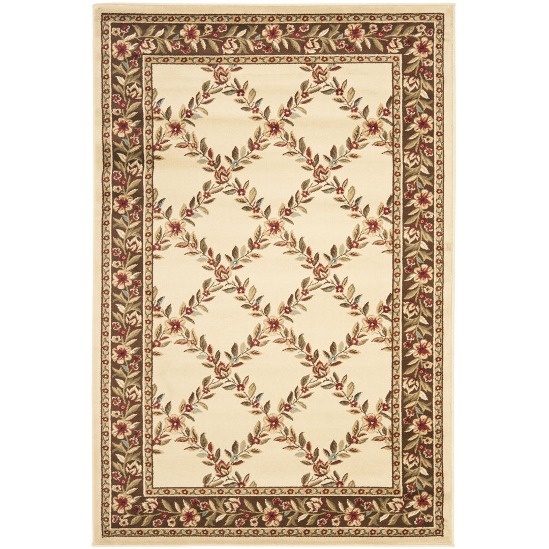 SAFAVIEH Lyndhurst LNH557-1225 Ivory / Brown Rug Image 2