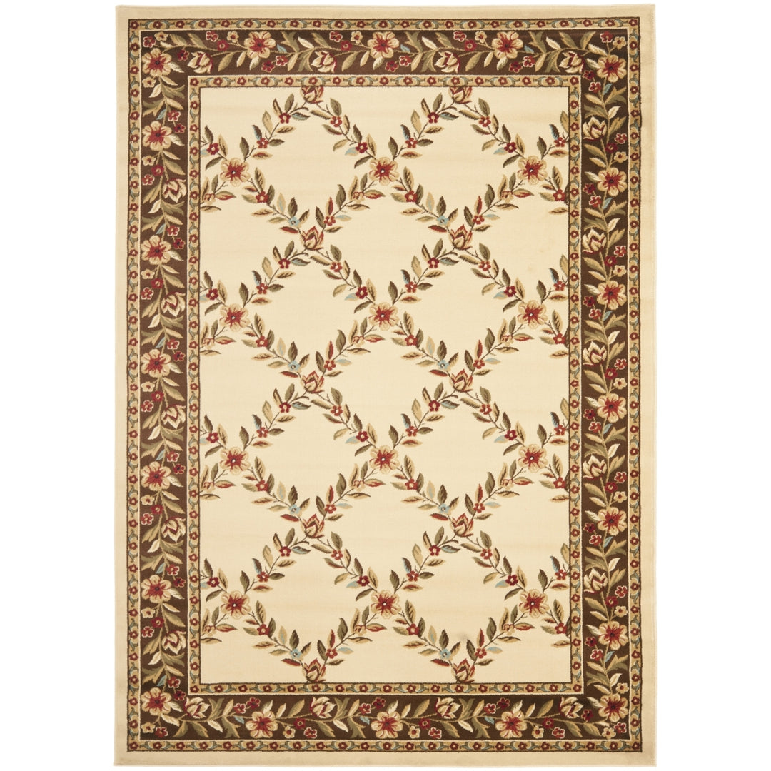 SAFAVIEH Lyndhurst LNH557-1225 Ivory / Brown Rug Image 3