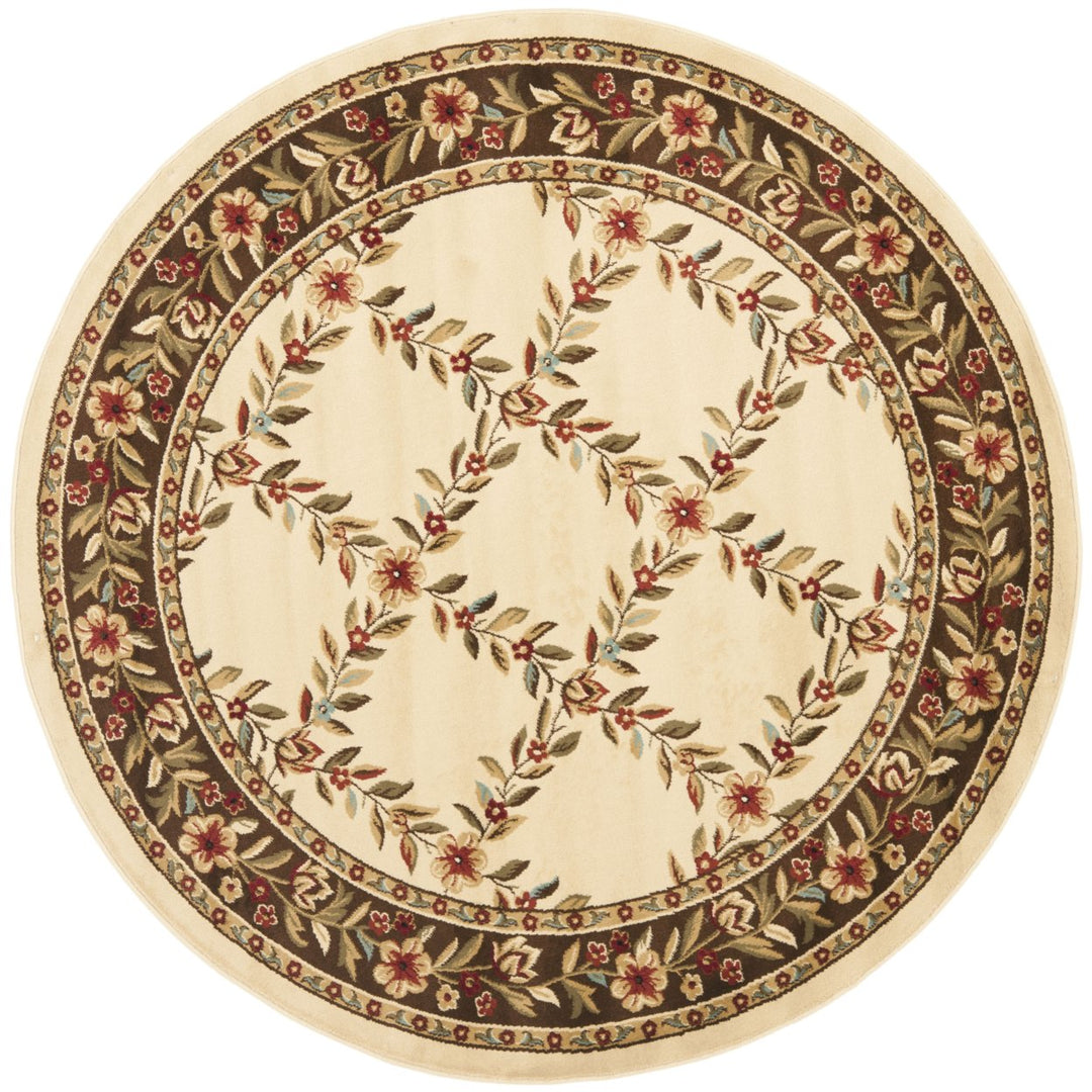 SAFAVIEH Lyndhurst LNH557-1225 Ivory / Brown Rug Image 4