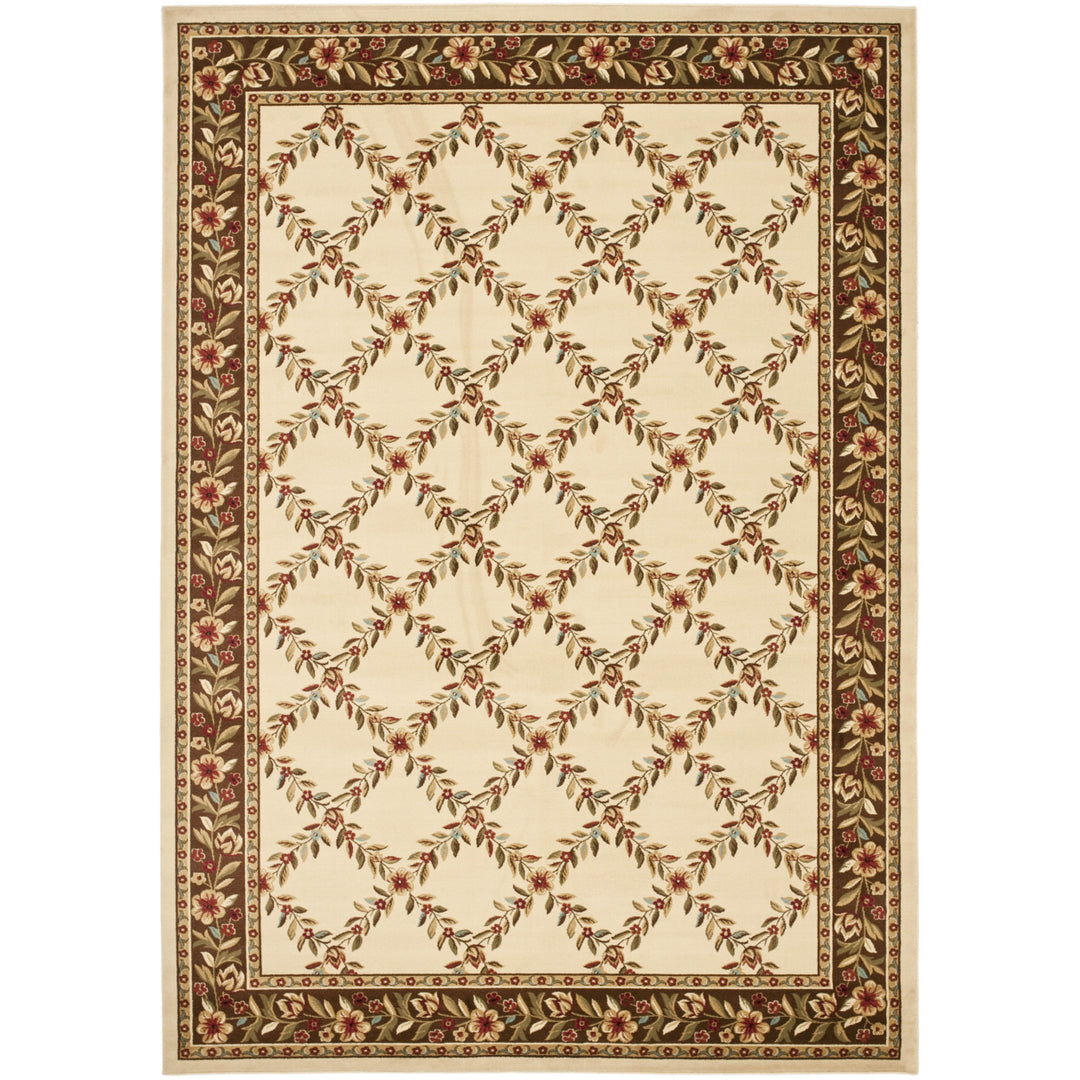 SAFAVIEH Lyndhurst LNH557-1225 Ivory / Brown Rug Image 5