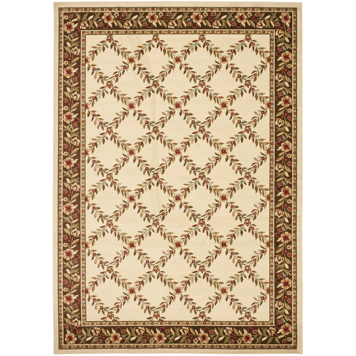 SAFAVIEH Lyndhurst LNH557-1225 Ivory / Brown Rug Image 5