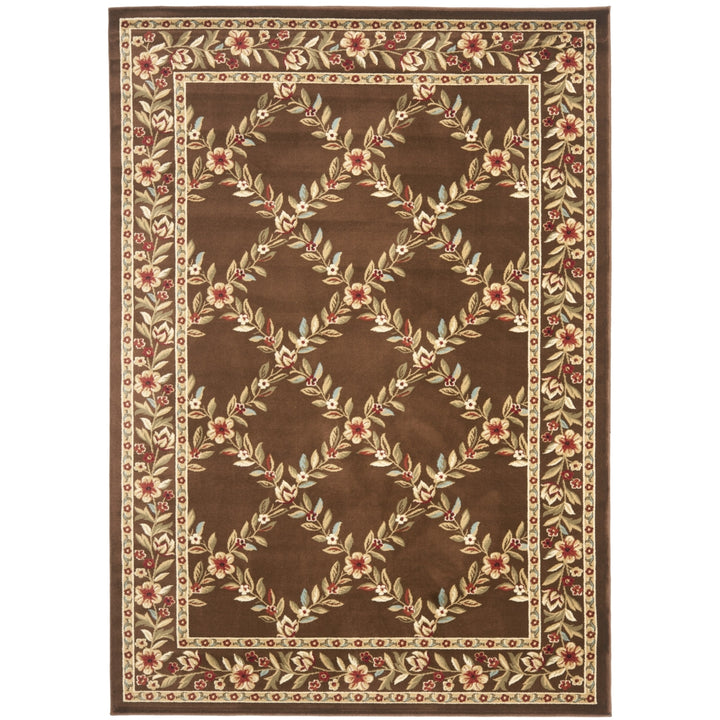 SAFAVIEH Lyndhurst LNH557-2525 Brown / Brown Rug Image 3