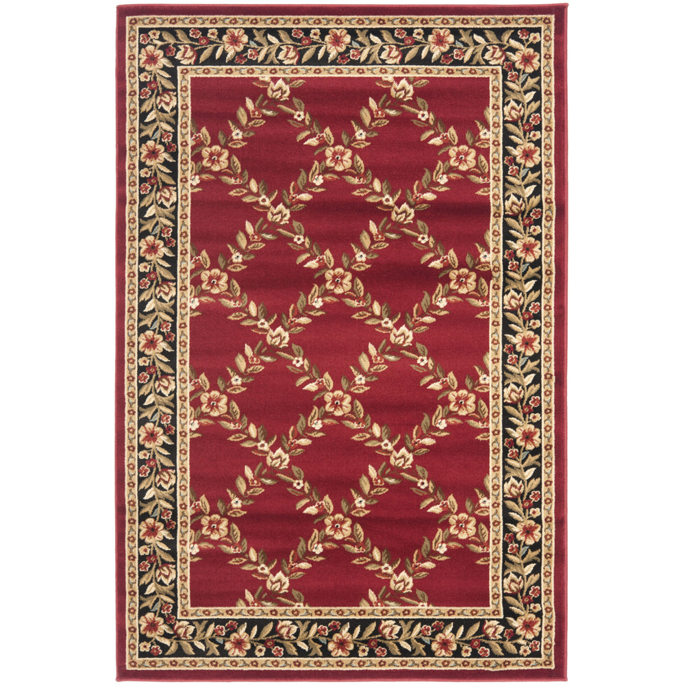 SAFAVIEH Lyndhurst LNH557-4090 Red / Black Rug Image 2