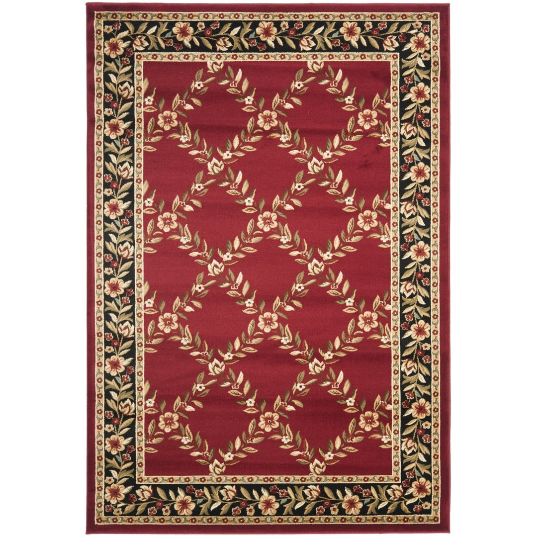 SAFAVIEH Lyndhurst LNH557-4090 Red / Black Rug Image 1