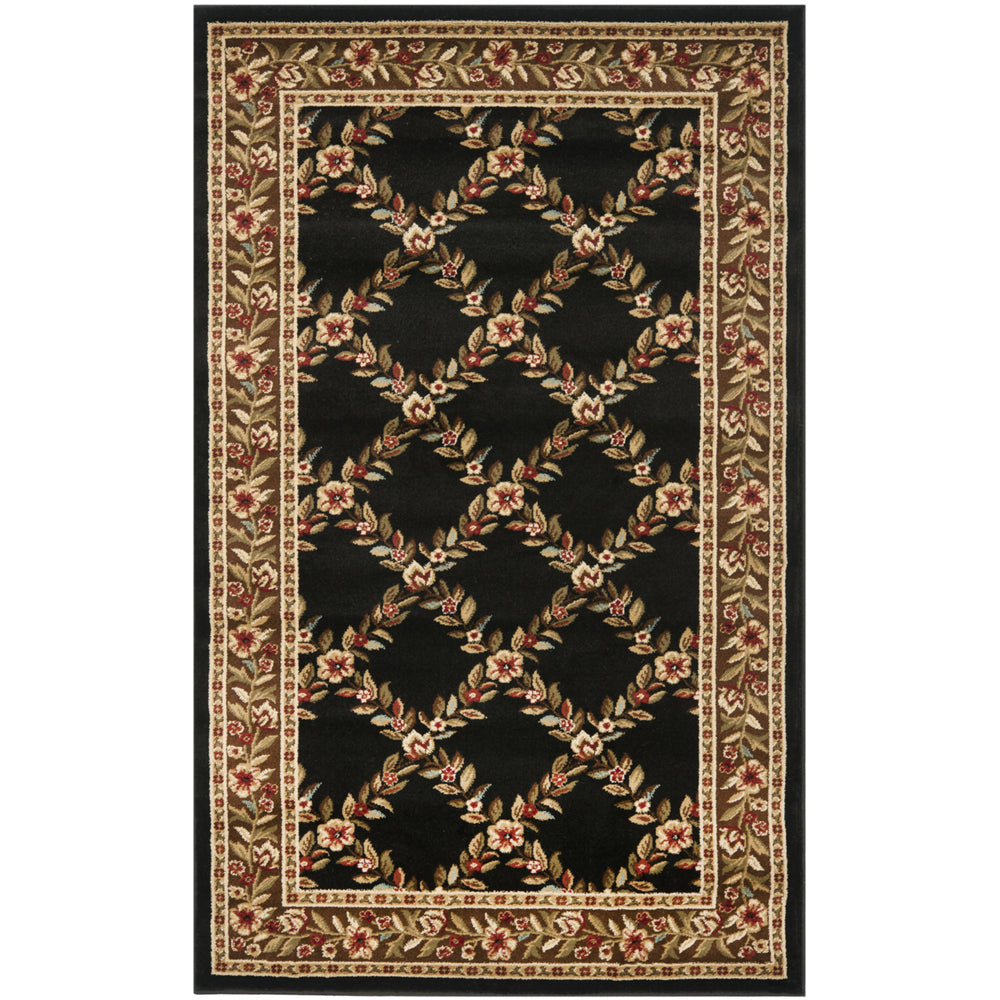 SAFAVIEH Lyndhurst LNH557-9025 Black / Brown Rug Image 2