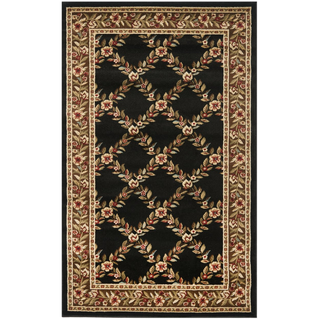 SAFAVIEH Lyndhurst LNH557-9025 Black / Brown Rug Image 1