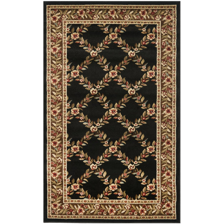 SAFAVIEH Lyndhurst LNH557-9025 Black / Brown Rug Image 1