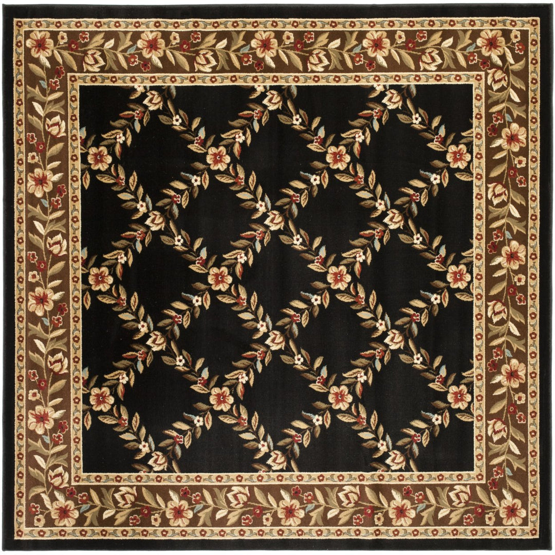 SAFAVIEH Lyndhurst LNH557-9025 Black / Brown Rug Image 1