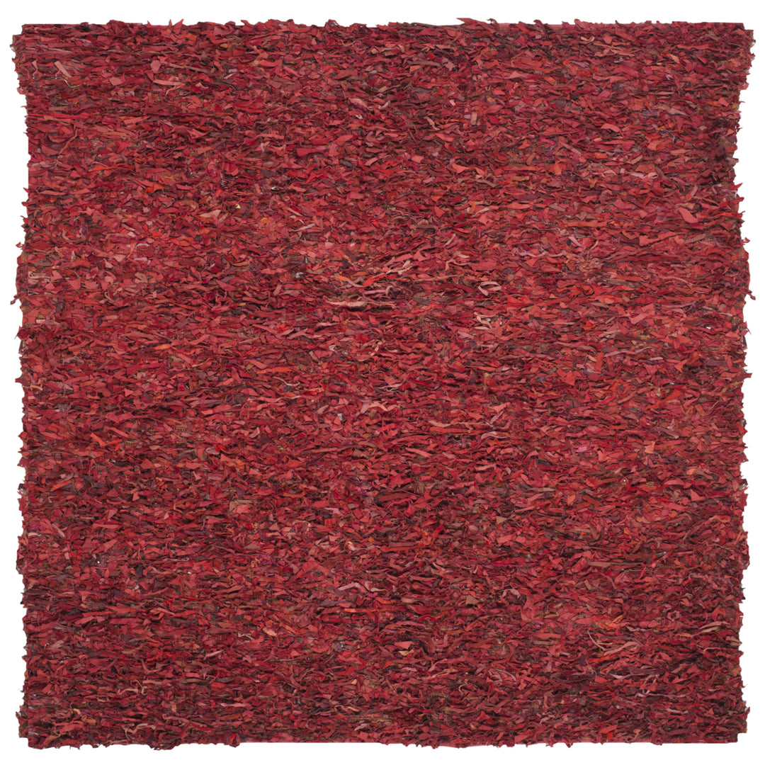 SAFAVIEH Leather Shag LSG511D Hand-knotted Red Rug Image 6