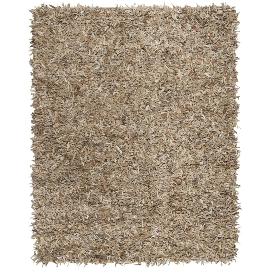 SAFAVIEH Leather Shag LSG601H Hand-knotted Beige Rug Image 7