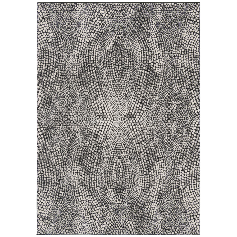 SAFAVIEH Lurex Collection LUR185Z Black / Light Grey Rug Image 2