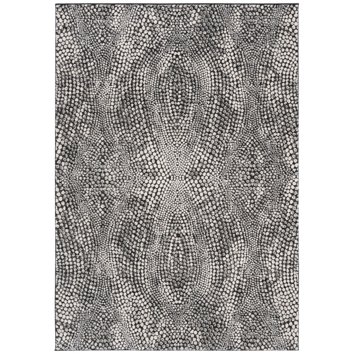 SAFAVIEH Lurex Collection LUR185Z Black / Light Grey Rug Image 2