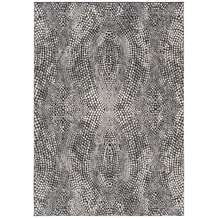 SAFAVIEH Lurex Collection LUR185Z Black / Light Grey Rug Image 1