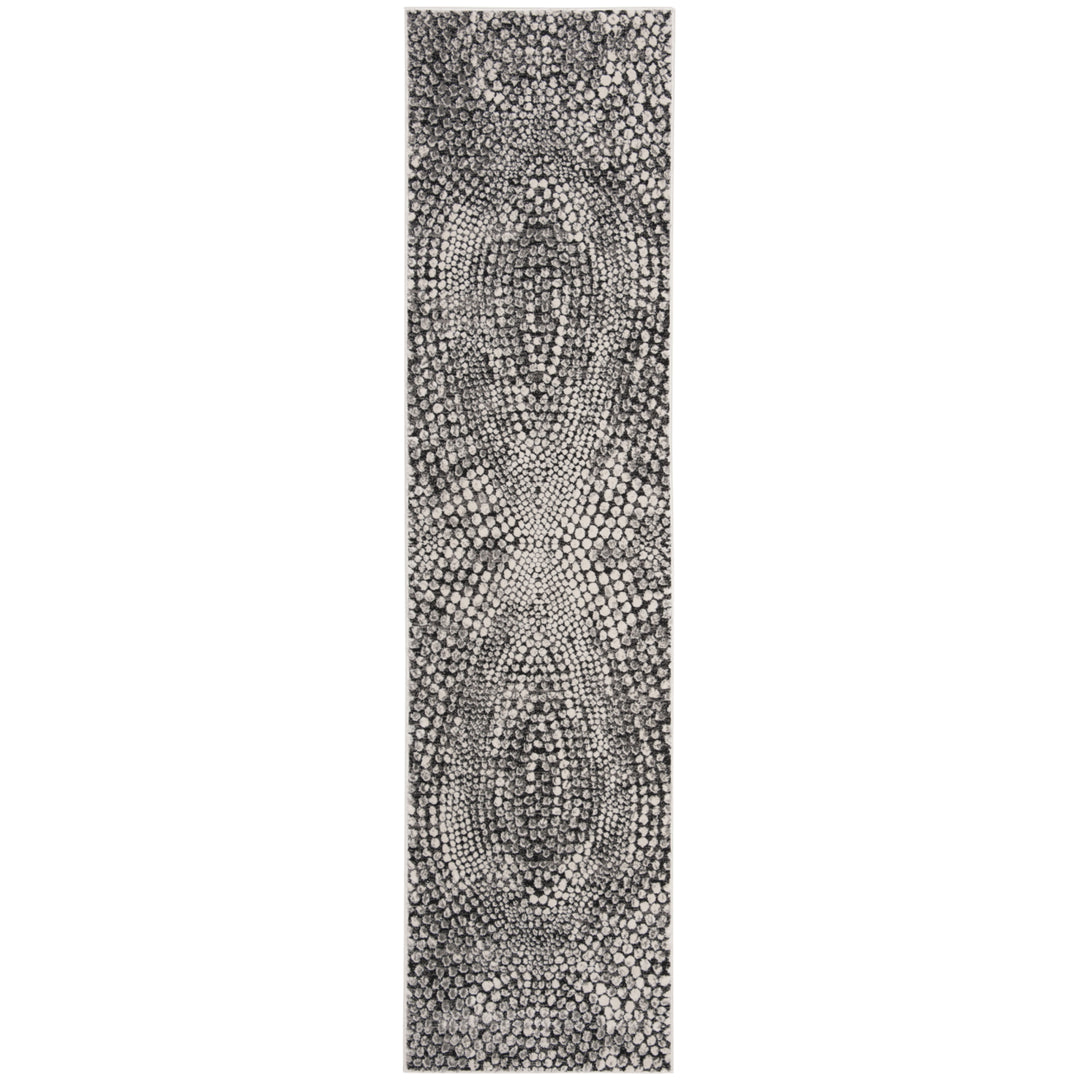 SAFAVIEH Lurex Collection LUR185Z Black / Light Grey Rug Image 3