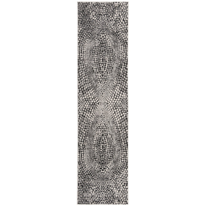 SAFAVIEH Lurex Collection LUR185Z Black / Light Grey Rug Image 1