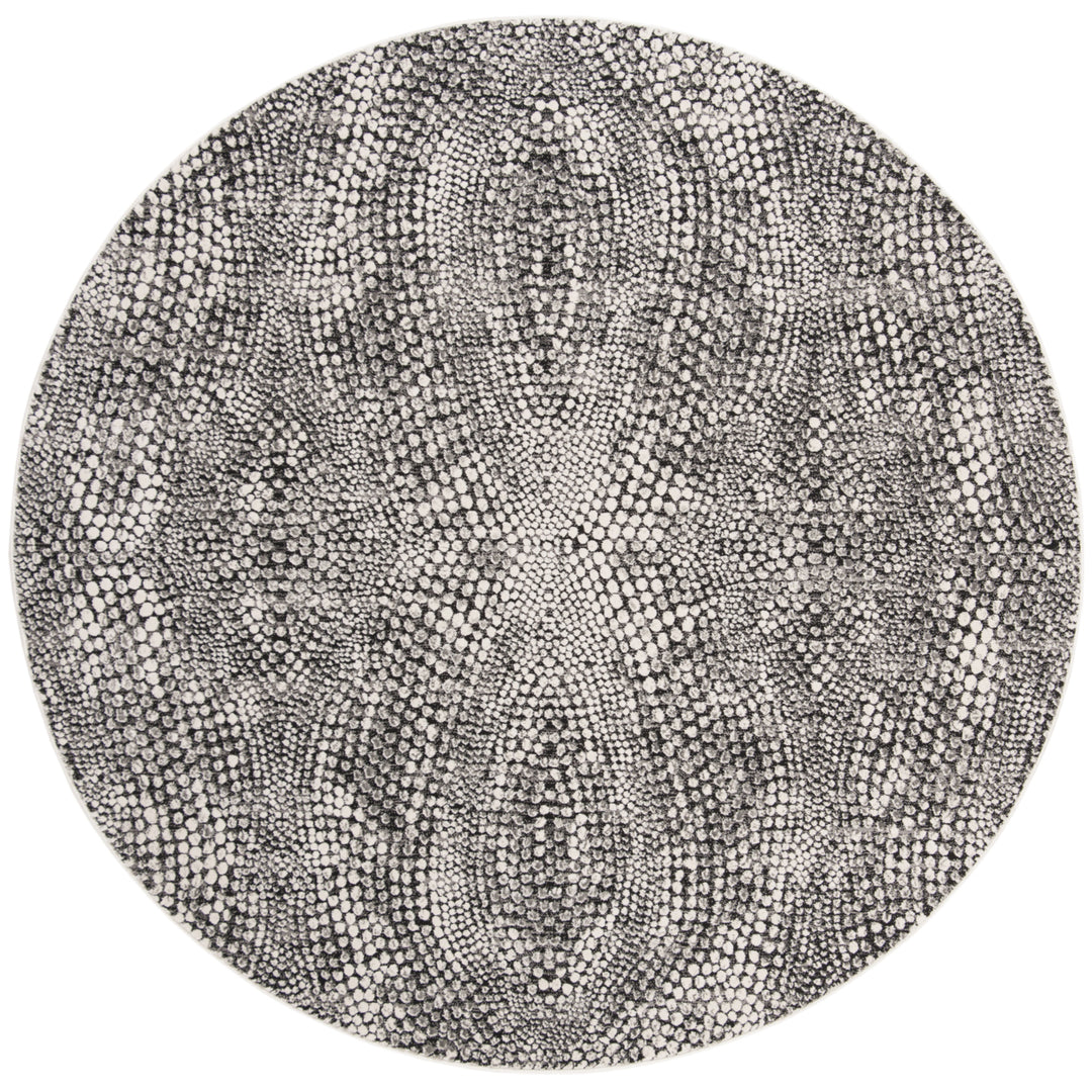 SAFAVIEH Lurex Collection LUR185Z Black / Light Grey Rug Image 4