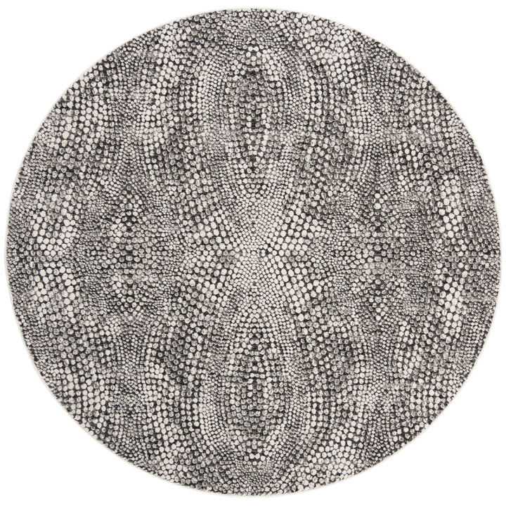 SAFAVIEH Lurex Collection LUR185Z Black / Light Grey Rug Image 1