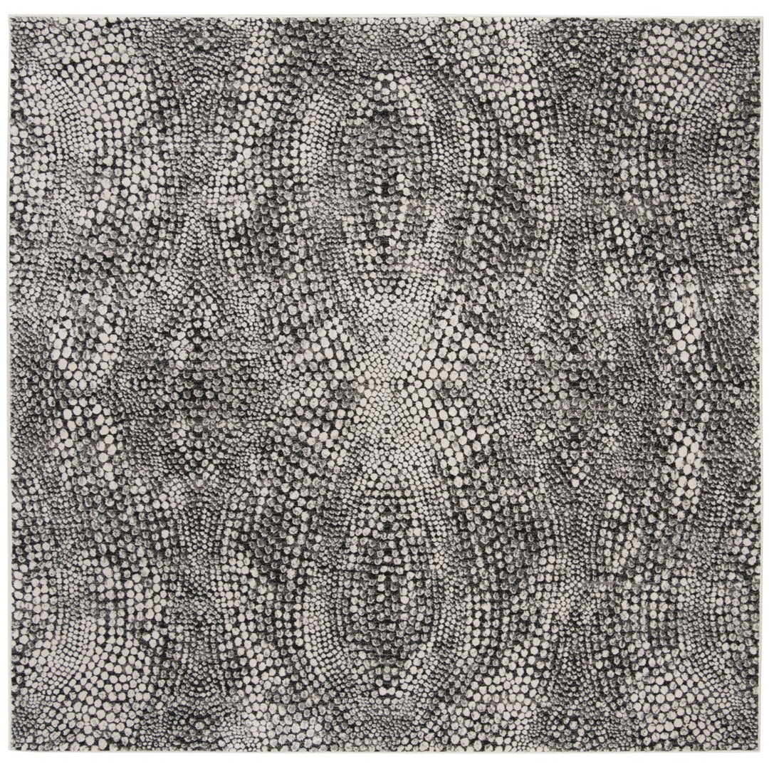 SAFAVIEH Lurex Collection LUR185Z Black / Light Grey Rug Image 5