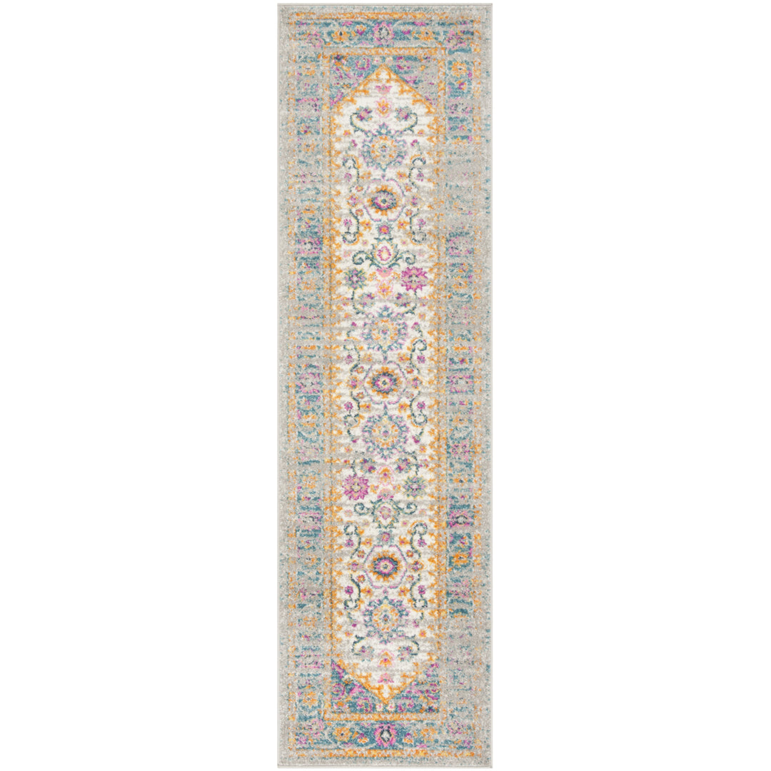 SAFAVIEH Madison MAD122G Light Grey / Fuchsia Rug Image 5