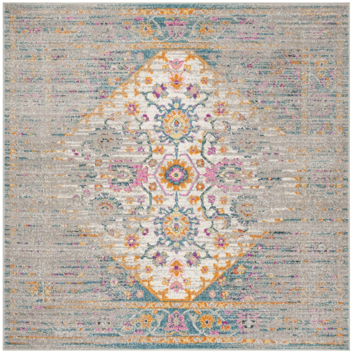 SAFAVIEH Madison MAD122G Light Grey / Fuchsia Rug Image 6