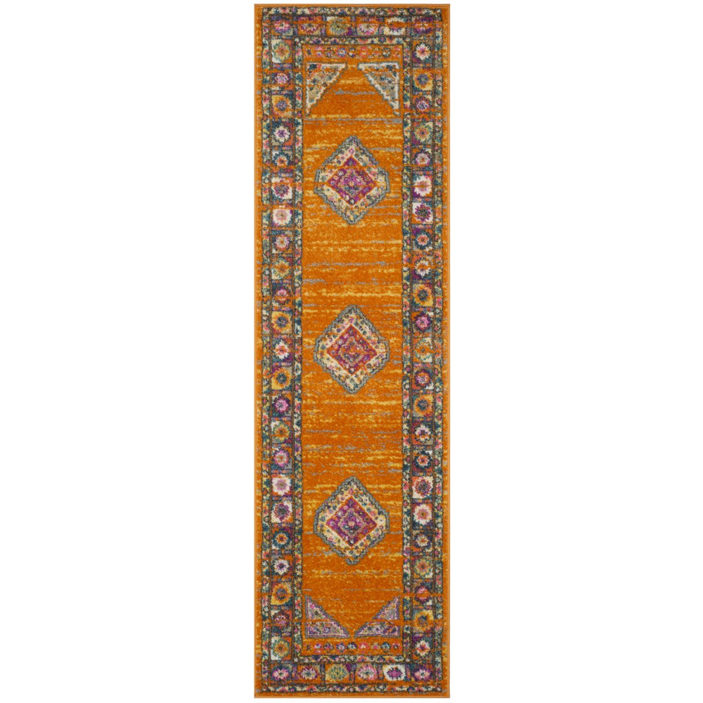 SAFAVIEH Madison Collection MAD133D Orange / Fuchsia Rug Image 2