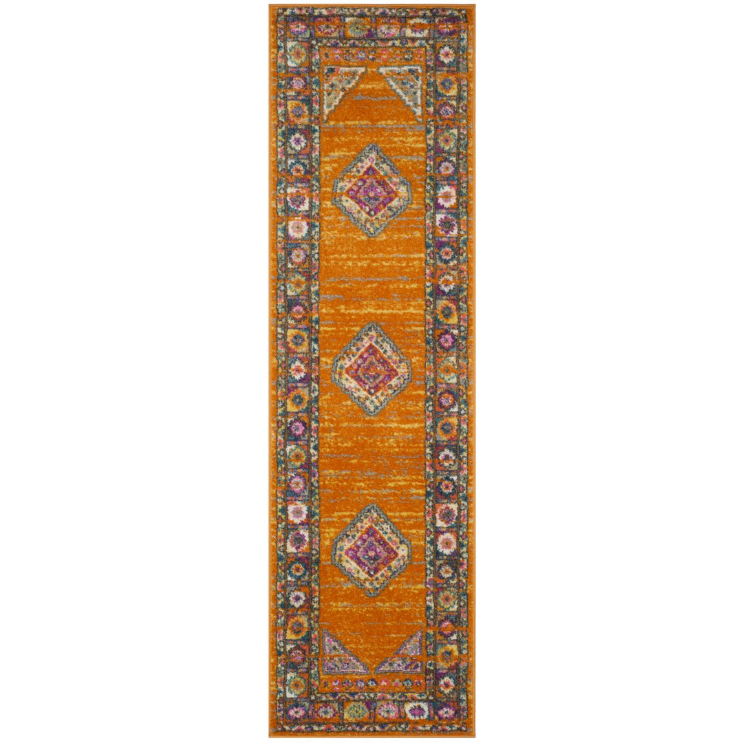 SAFAVIEH Madison Collection MAD133D Orange / Fuchsia Rug Image 1