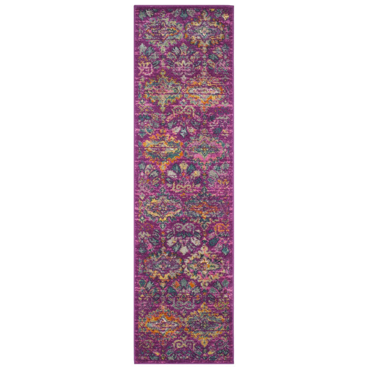 SAFAVIEH Madison Collection MAD144F Fuchsia / Blue Rug Image 1