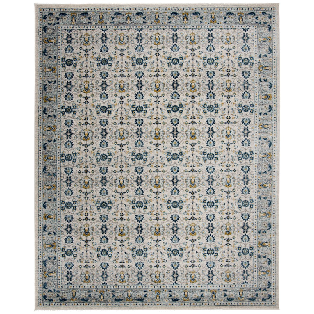 SAFAVIEH Madison Collection MAD151N Ivory / Navy Rug Image 1