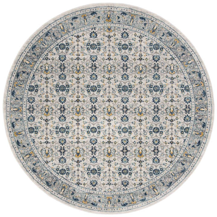 SAFAVIEH Madison Collection MAD151N Ivory / Navy Rug Image 4