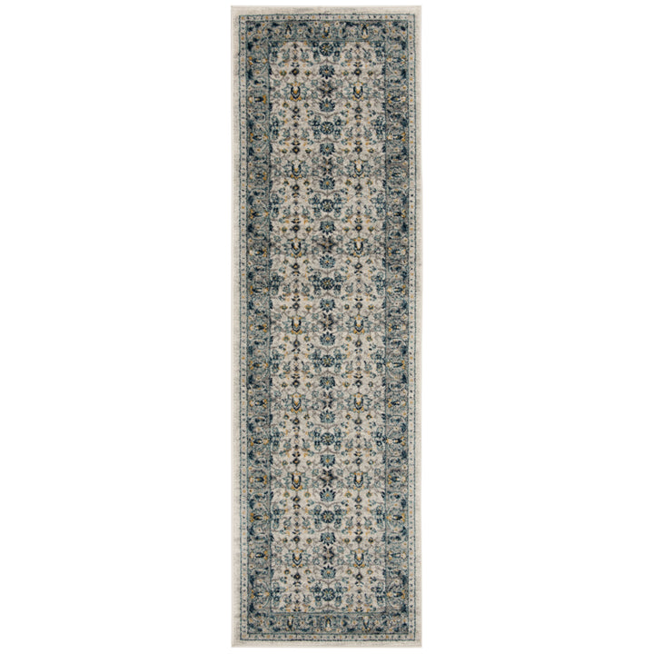 SAFAVIEH Madison Collection MAD151N Ivory / Navy Rug Image 5