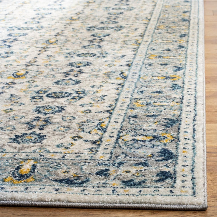 SAFAVIEH Madison Collection MAD151N Ivory / Navy Rug Image 7