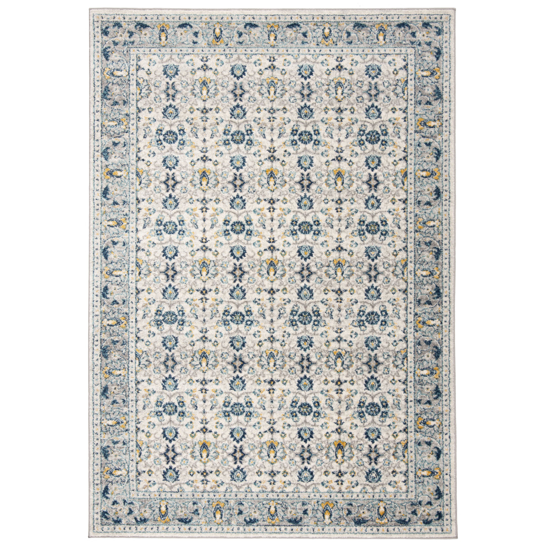 SAFAVIEH Madison Collection MAD151N Ivory / Navy Rug Image 8