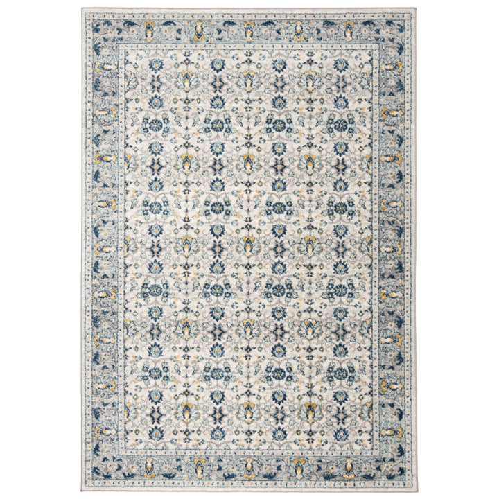 SAFAVIEH Madison Collection MAD151N Ivory / Navy Rug Image 8