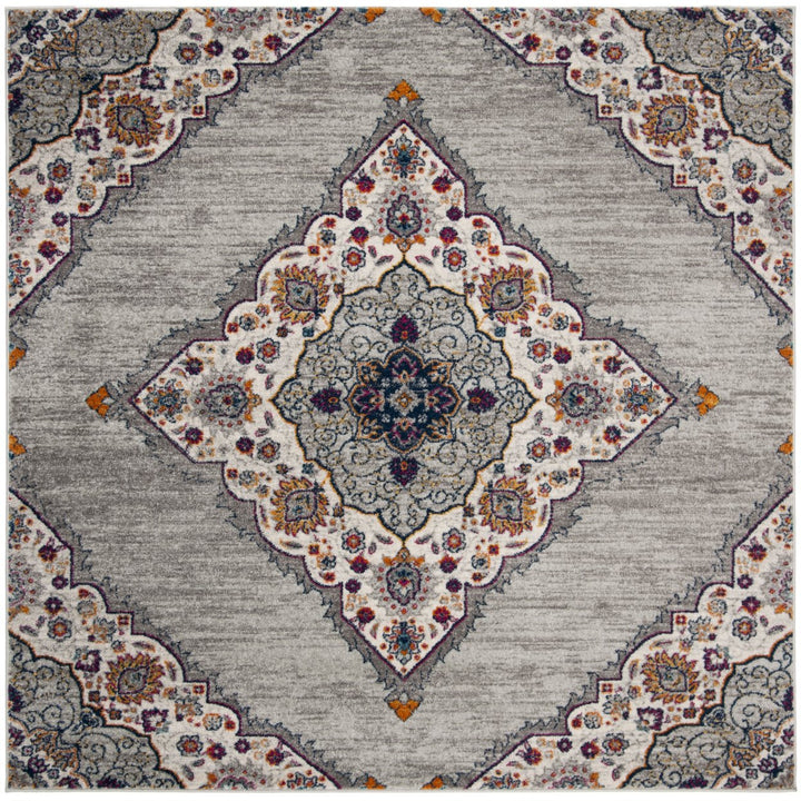 SAFAVIEH Madison MAD153R Light Grey / Fuchsia Rug Image 1