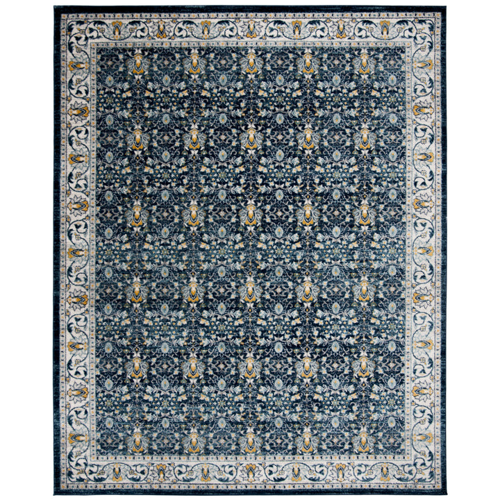 SAFAVIEH Madison Collection MAD151D Navy / Creme Rug Image 1