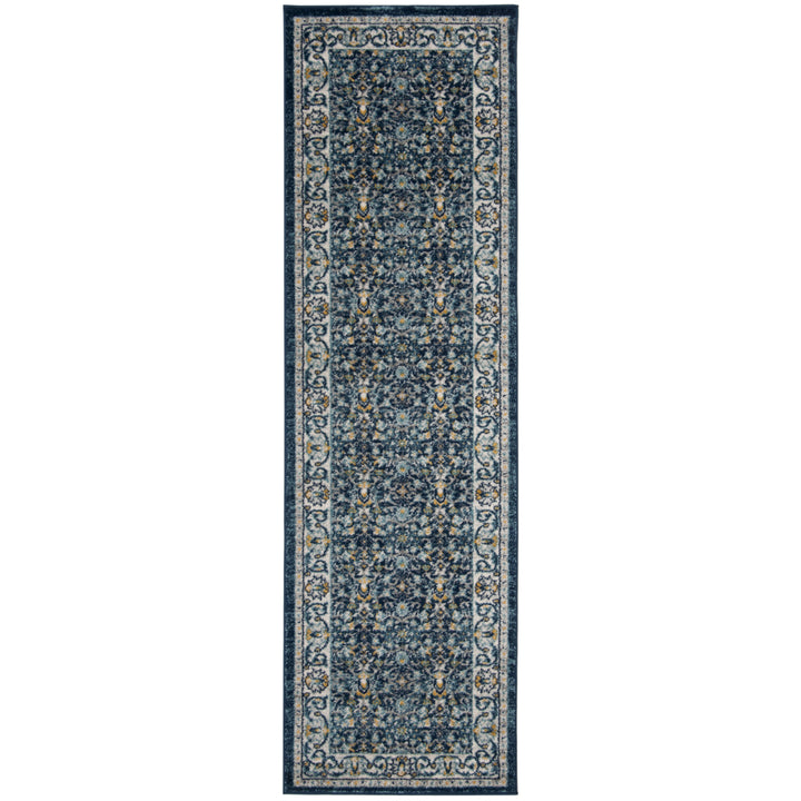 SAFAVIEH Madison Collection MAD151D Navy / Creme Rug Image 5