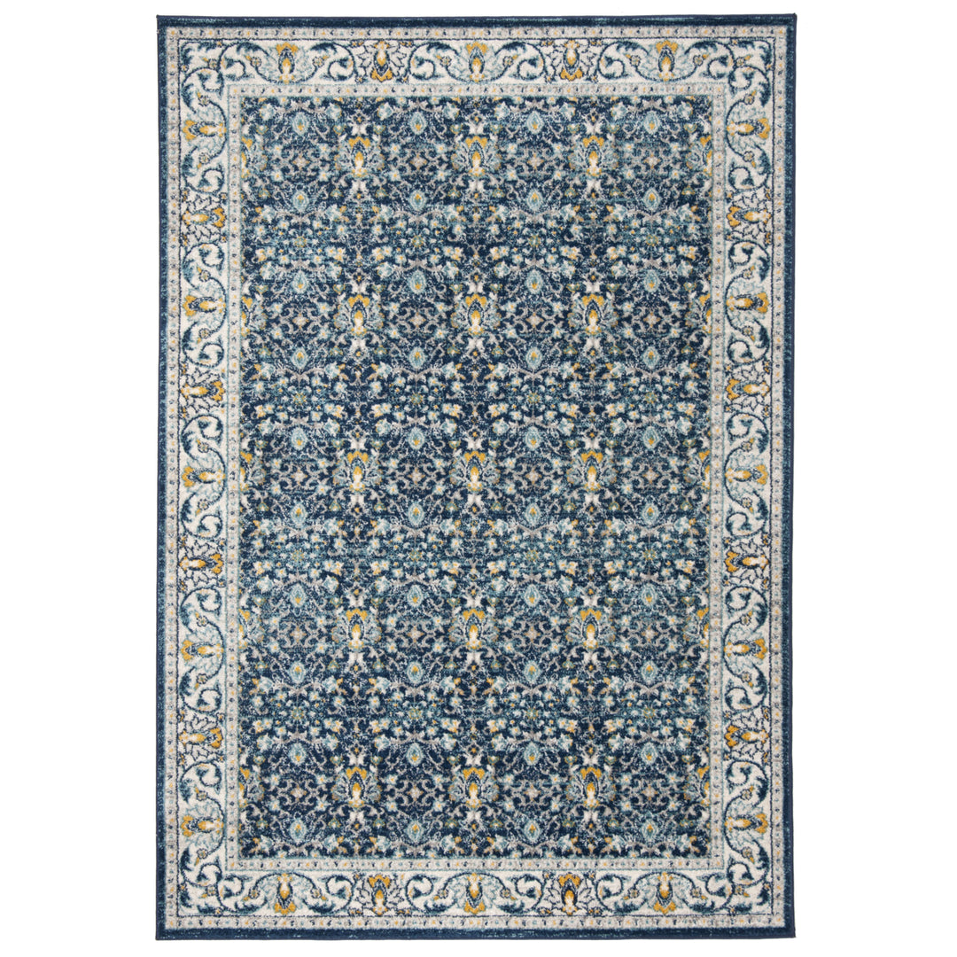 SAFAVIEH Madison Collection MAD151D Navy / Creme Rug Image 1