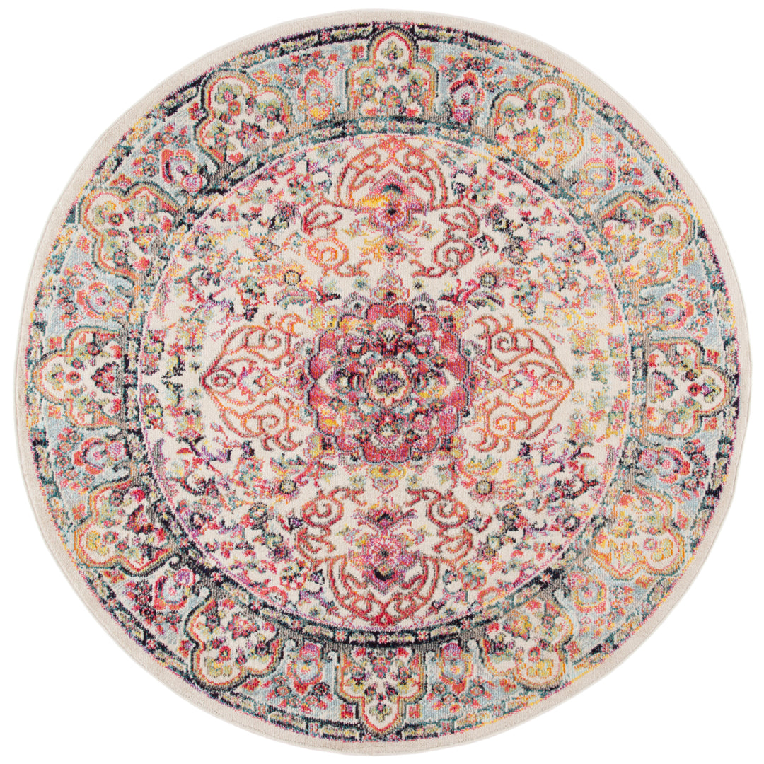 SAFAVIEH Madison Collection MAD256A Ivory / Red Rug Image 4