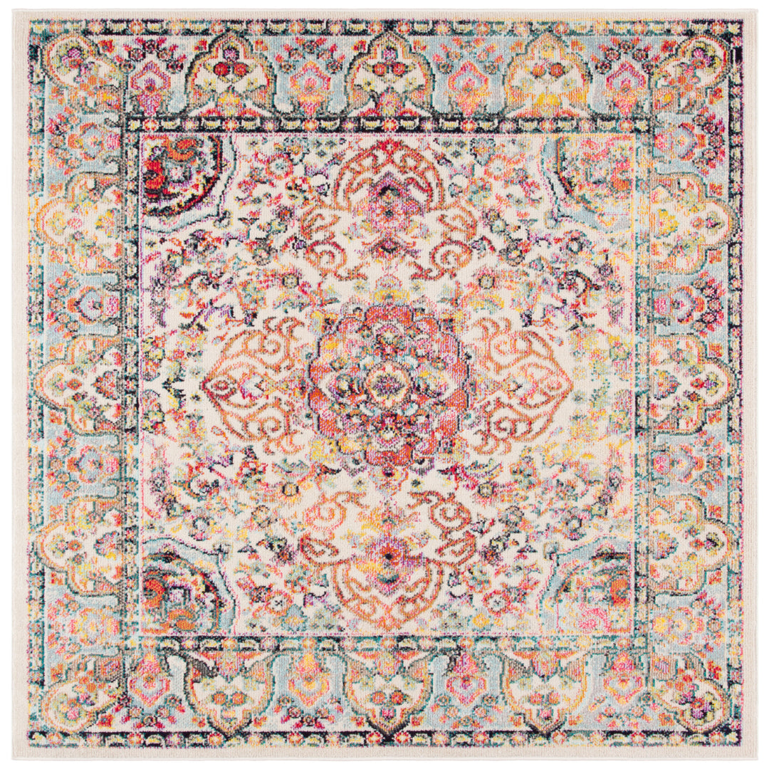 SAFAVIEH Madison Collection MAD256A Ivory / Red Rug Image 6