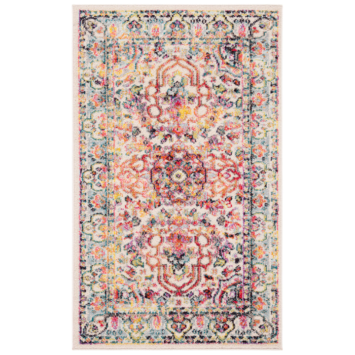 SAFAVIEH Madison Collection MAD256A Ivory / Red Rug Image 1