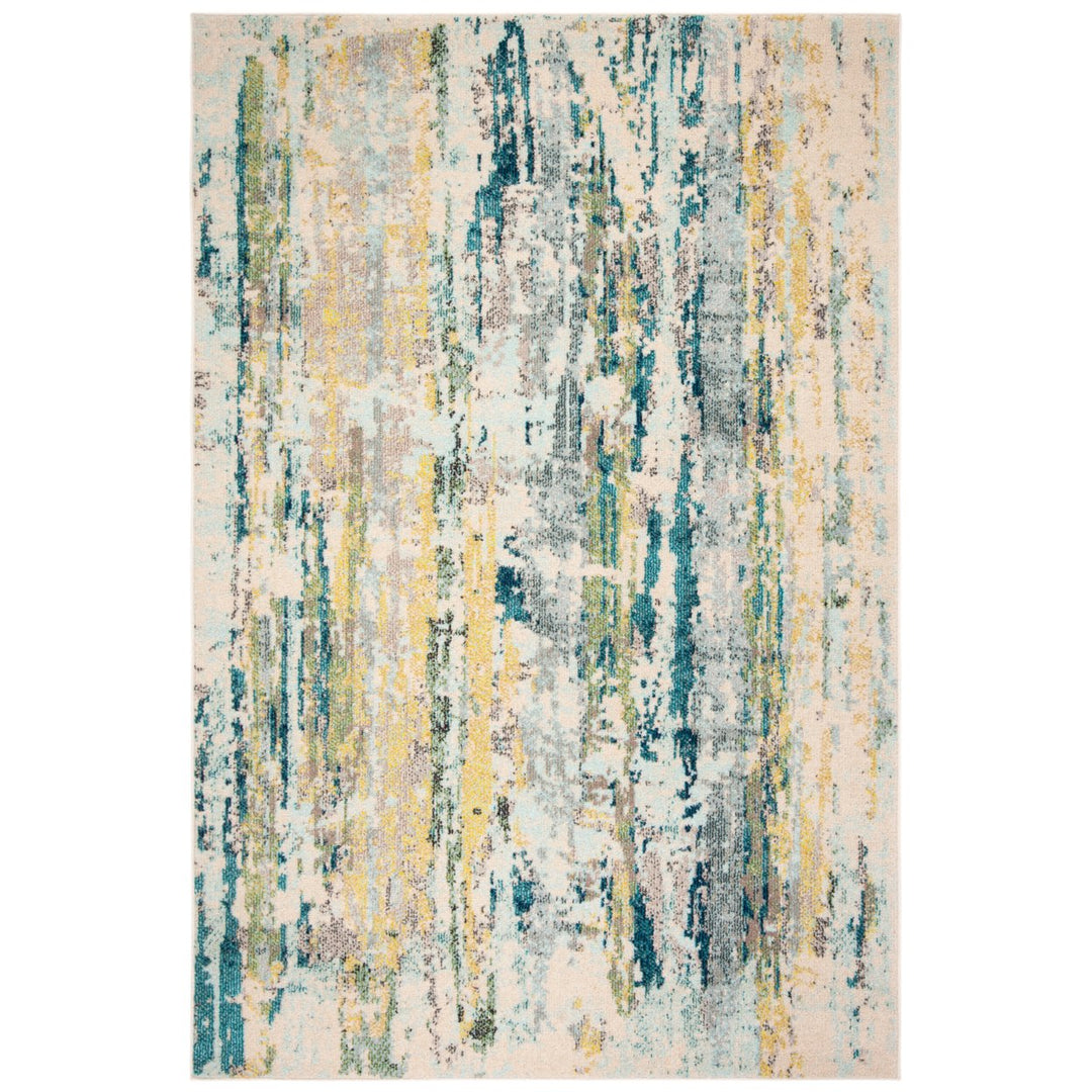 SAFAVIEH Madison Collection MAD260B Beige / Olive Rug Image 1