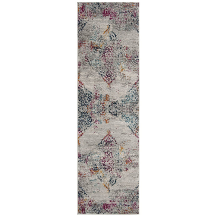 SAFAVIEH Madison MAD157R Light Grey / Fuchsia Rug Image 1