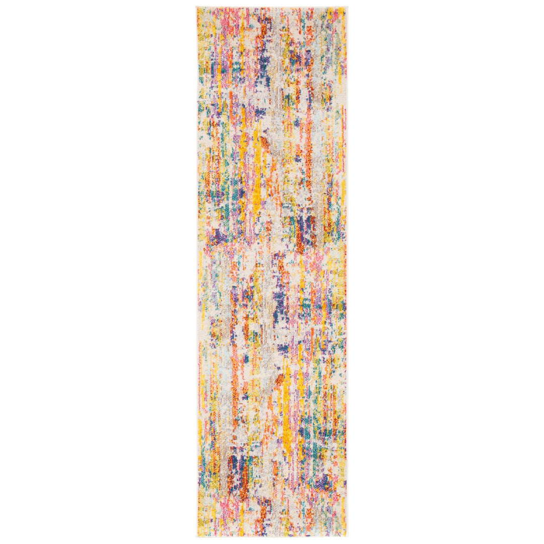 SAFAVIEH Madison Collection MAD260C Beige / Yellow Rug Image 1