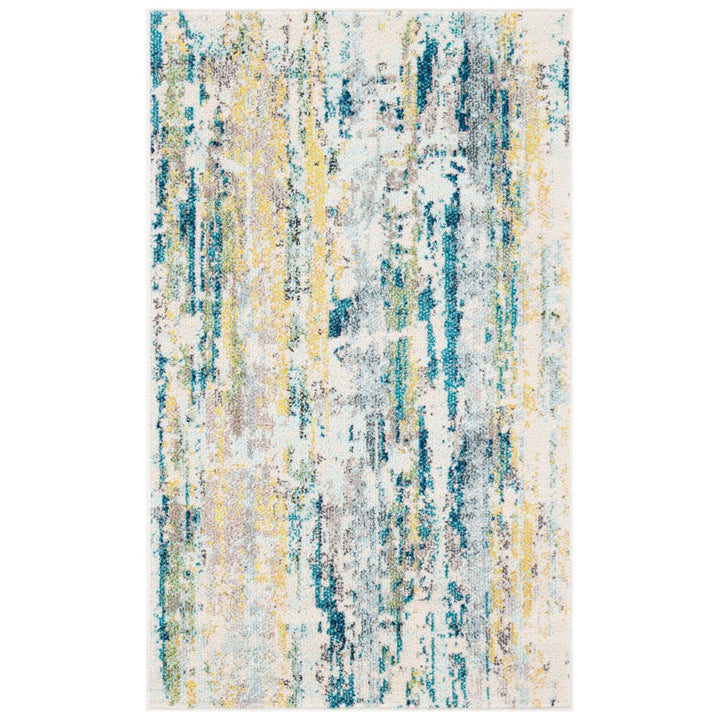 SAFAVIEH Madison Collection MAD260B Beige / Olive Rug Image 9