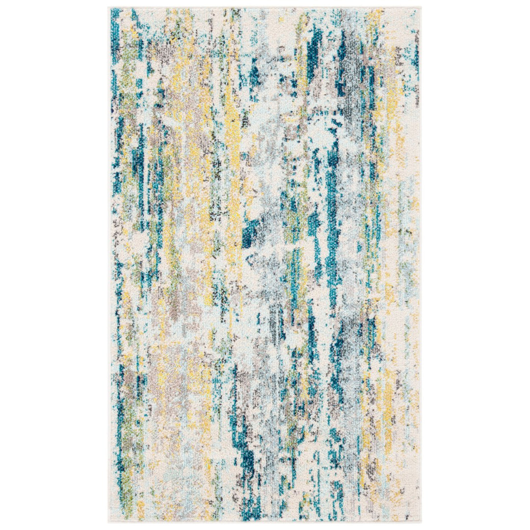 SAFAVIEH Madison Collection MAD260B Beige / Olive Rug Image 1