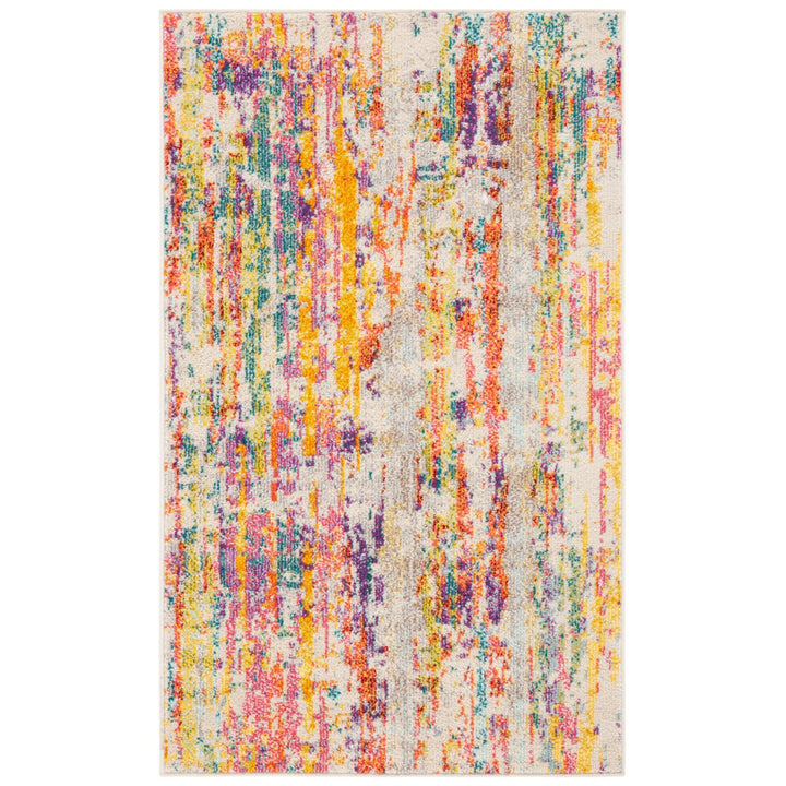 SAFAVIEH Madison Collection MAD260C Beige / Yellow Rug Image 10