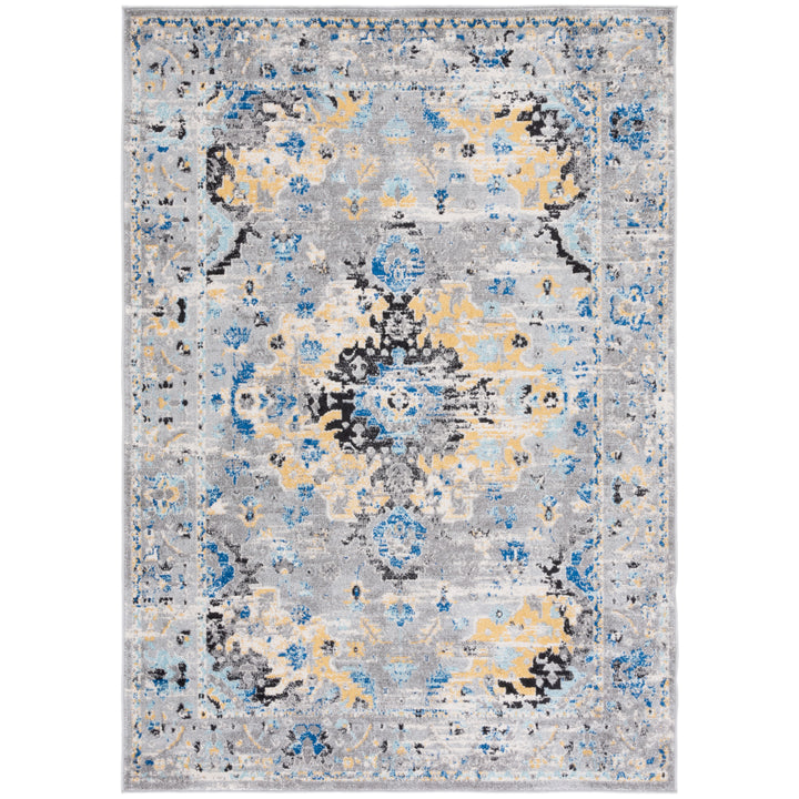 SAFAVIEH Madison Collection MAD154D Grey / Gold Rug Image 2