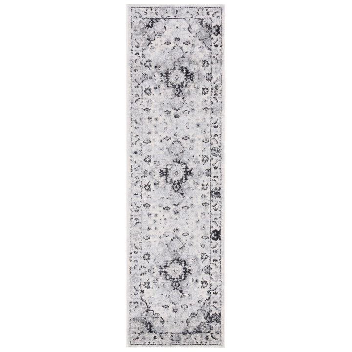 SAFAVIEH Madison Collection MAD154G Grey / Black Rug Image 6